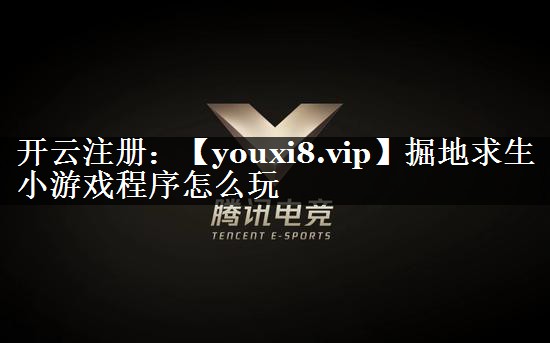 掘地求生小游戏程序怎么玩